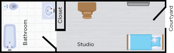 Studio Floor Plan 1